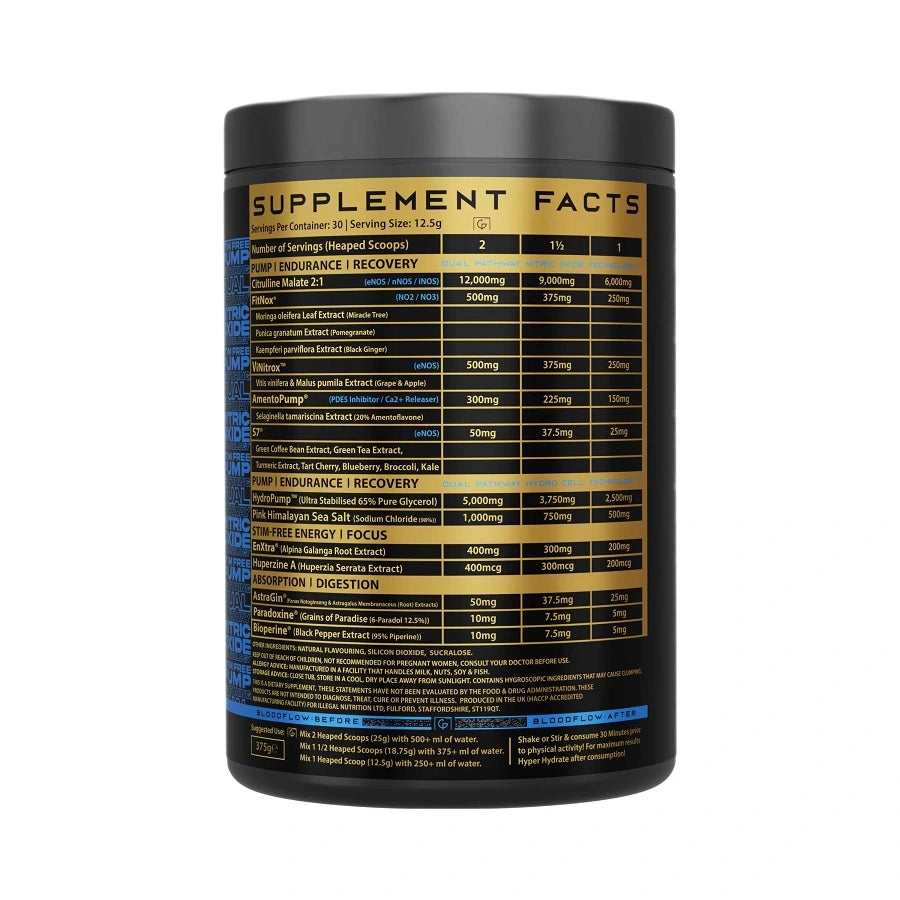 Illegal Nutrition Premium Pump 375g