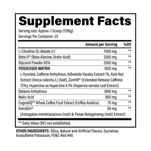 Black Magic BZRK Pre-Workout 487.5g
